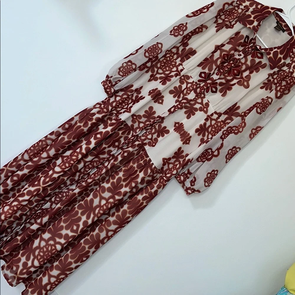 Floral Maxi Dress with Slit - Picture 5 of 11